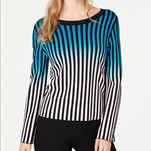 INC International Concepts Tops - INC Ombre Stripe Pullover Sweater